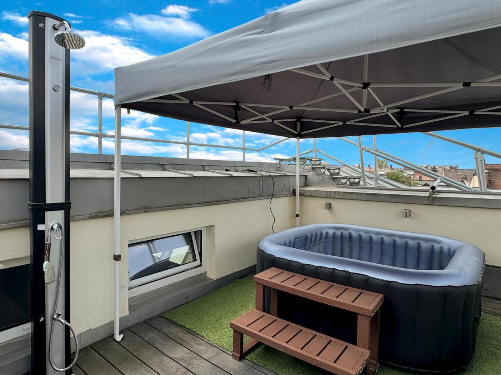 6 Zimmer Maisonette-Penthouse Pool Dachterrasse Luxus Μόναχο Εξωτερικό φωτογραφία